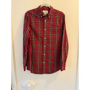St John's Bay Menswear Plaid Comfort Stretch Long Sleeve Button Down Shirt Small